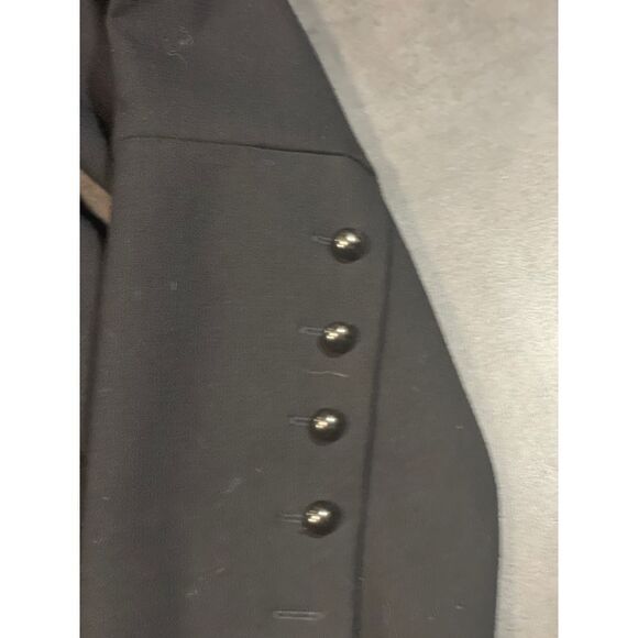 Ann Taylor LOFT Gray Military-Style Jacket with Decorative Buttons Size 12 B-222 - Picture 4 of 5